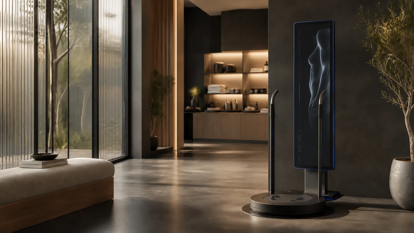 Professional body scanner integrated into a contemporary wellness location